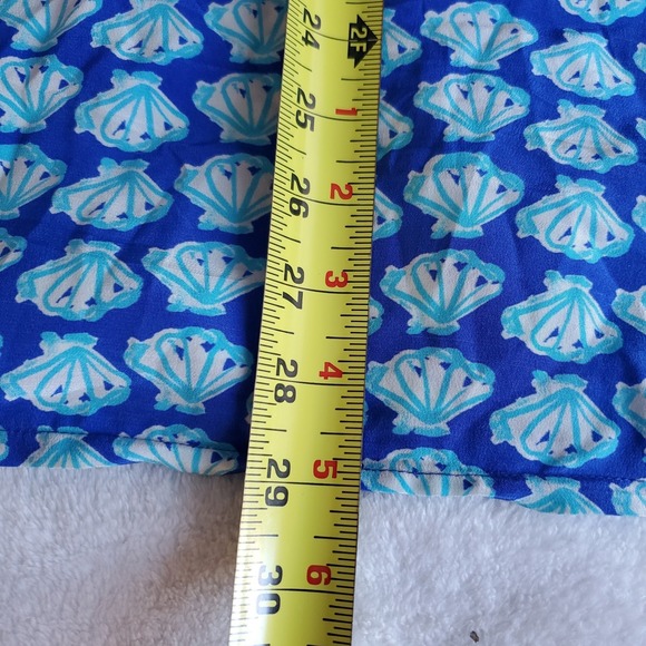 Lilly Pulitzer Renato Dinner Tunic Top Blouse Womens XL Beaded Gypset Seashells - Picture 9 of 9